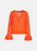 Essentiel Antwerp Pull Chester Mohair & Laine Mélangée Col V Orange Taille M 360 $