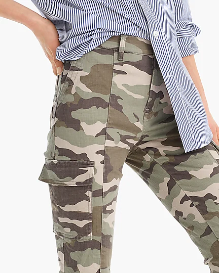 J.Crew Vintage Straight Cargo in Faded Vine Camo Stretch Pants 26 $98
