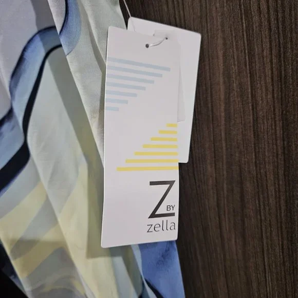 Z BY ZELLA High Waisted Printed Leggings In Light/pastel Blue size S