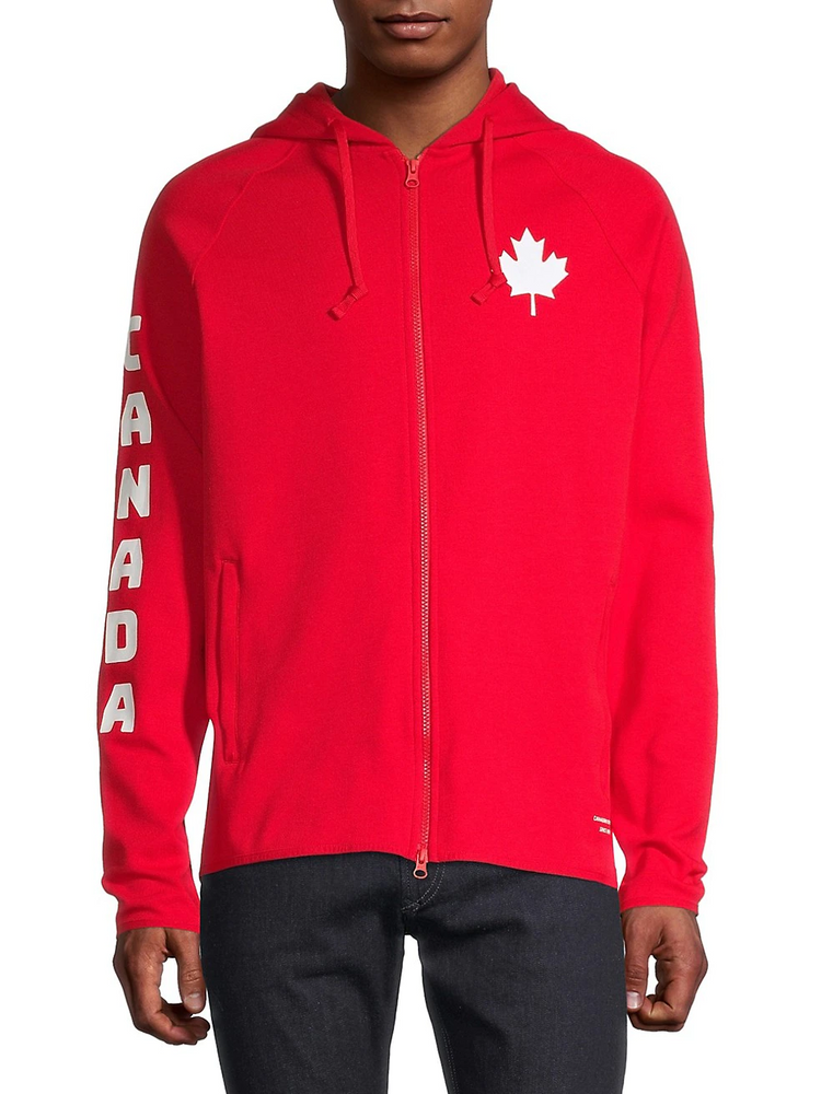 Maple Leaf By Hudson's Bay Men's Canada Maple Leaf Zip Hoodie Size S