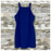 NSR Diana Mini robe sans manches Date Robe de cocktail en bleu royal taille L