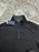 Perry Ellis Sweat-shirt en maille côtelée à quart de zip en maille noir taille M