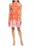 Eliza J Floral High Neck Fit & Flare Dress In Orange Size 4