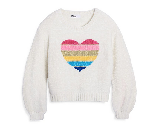 Epic Threads Little Girl's Graphic Balloon-Sleeve Sweater Size 6X