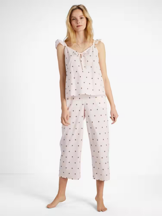 Kate Spade New York  2-Piece Striped Bee-Print Pyjama SetNWT size M Xmas
