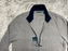 Perry Ellis men Mesh  Rib-Knit zip cardigan in grey Size L