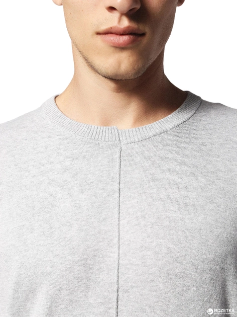 Diesel Men's K Coast Long Sleeve Pullover Sweater In Melange Grey Size L $187