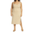 WAYF Gillian Ribbed Tank Dress In Khaki Plus Size 2X