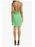 Alice + Olivia Women's Azitara Low Back Satin Mini Dress In Jade Size 10 $295
