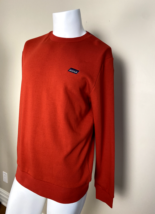 Scotch & Soda Men's Crewneck Pullover Sweater In Fiesta Red Size M