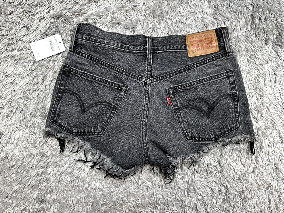 Levi's Women's 501 Original Black Button Fly  Cutoff Shorts 26 NWT $69
