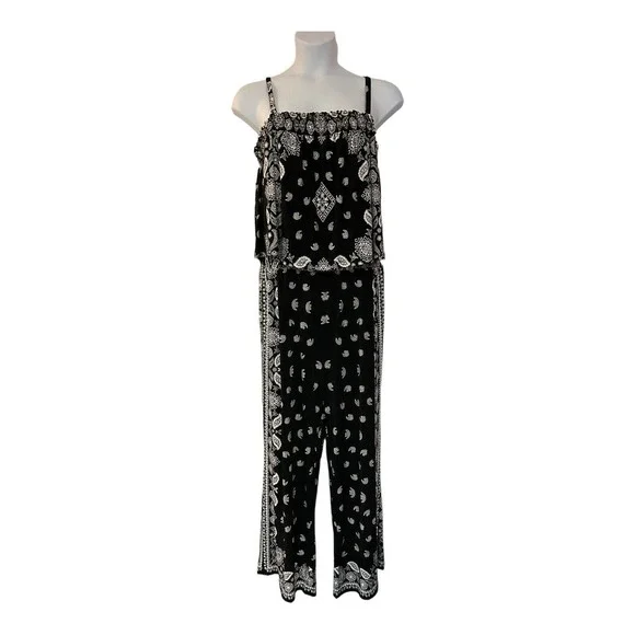 I.N.C International Concepts Paisley Printed Jumpsuit Women’s Plus Size 3X $139