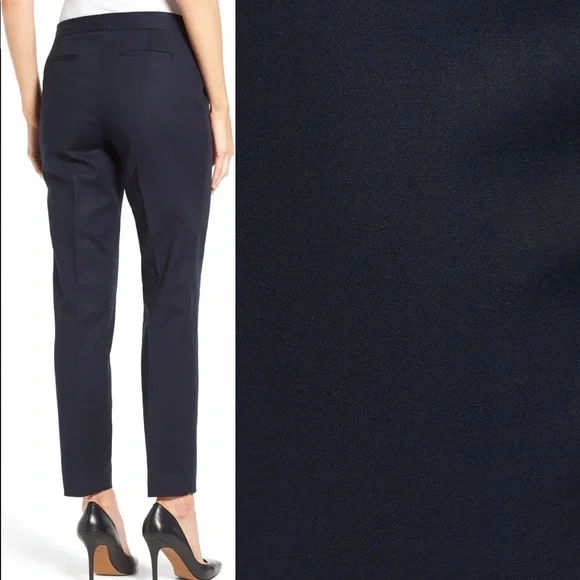 CeCe by Cynthia Woman' Teffe Double Weave Slim Pants In Black Size 6 $110