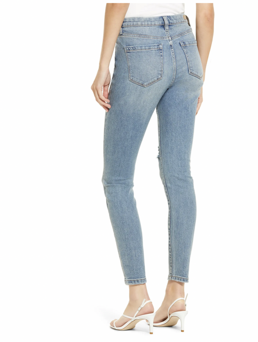 BlankNYC The Great Jones Ripped High-Rise Skinny Jeans Size 26