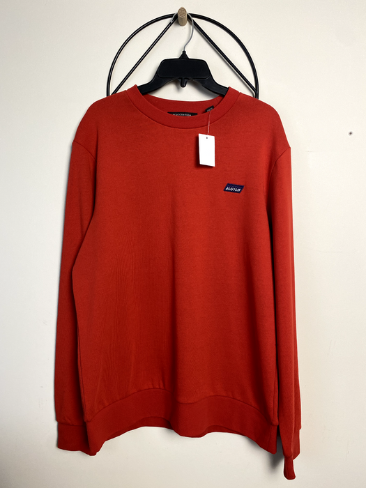 Scotch & Soda Men's Crewneck Pullover Sweater In Fiesta Red Size M