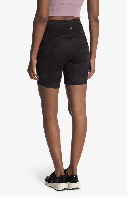 90 Degree By Reflex  women's Lux Camo Print High Rise Shorts Size S 5 Inseam