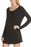 Rag and Bone Black Tunic Dress Women's Size Small  Long Sleeve Knit Cutout Back