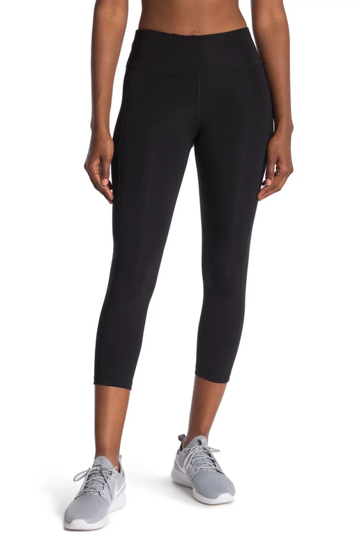 Nike Women's Epic Fast Tight Fit Mid Rise Crop Leggings In Black Size M