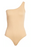 VERO MODA Milan One-shoulder ripped Bodysuit In Tan size S/M