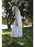 ADELYN RAE Robe longue en coton avec empiècement en dentelle Vivian pour femmes - Blanc 139 $ taille XS