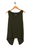 H HALSTON STUDIO Crossover Surplice Back Cotton Tank Top In Black Size M