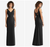 Social Bridesmaid Sleeveless Tie Back Chiffon Trumpet Gown Black Size 6