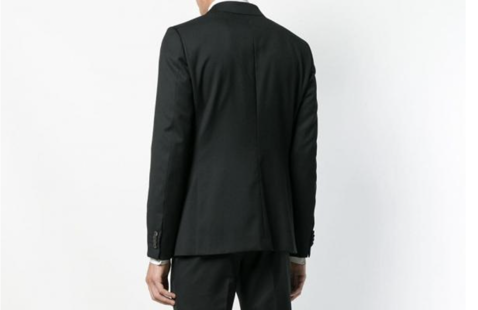 Z Zegna Classic Fitted Suit Blazer Drop 8 Black Size 54R (Blazer Only)
