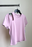 Nine West Cutout Shoulder Mauve Shadow Activewear T-Shirt Size M