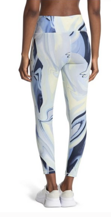 Z BY ZELLA High Waisted Printed Leggings In Light/pastel Blue size S