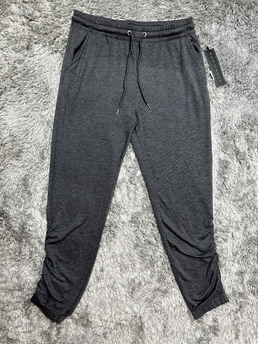 Kay Unger sJogger style Pants heather grey comfy casual lounge size M