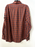 Diesel Men's Checked Long Sleeve Button Up Shirt In Burnt Orange Size L $148