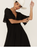 Wishlist Apparel Woman's Crochet Trim Maxi Dress In Black Size M $130