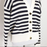 Scotch & Soda Femme Stripe Sleeve strip Cardigan Sweater Taille Grande