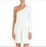 The Kooples Robe en tricot cloutée à une épaule pour femme en blanc taille 2 298 $