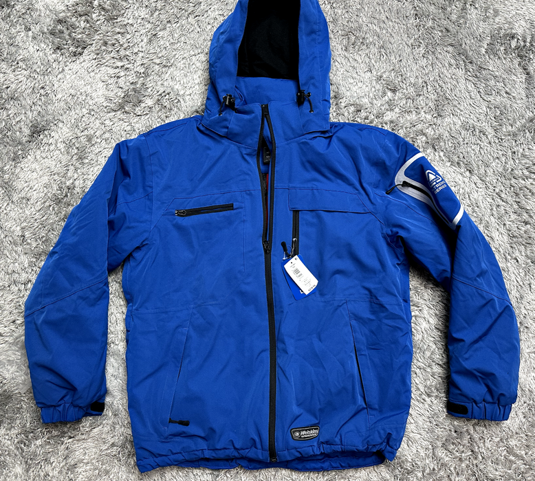 WETSKINS Predator Insulated Hooded Parka Jacket in blue $229