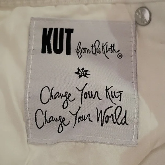 KUT from the Kloth women's Katy Boyfriend White Jeans Pants Size 0