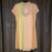 Love, Fire Junior Rainbow Mesh Short Sleeve Minidress In Rainbow Colour Size S