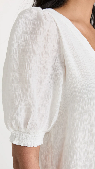 BB Dakota Women's Fields Of Gold V-Neck Dress white  Size XS