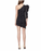 Bardot Effie Robe asymétrique en dentelle à pois et à pois Noir Taille 10 L Convient aux plus grands 175 $
