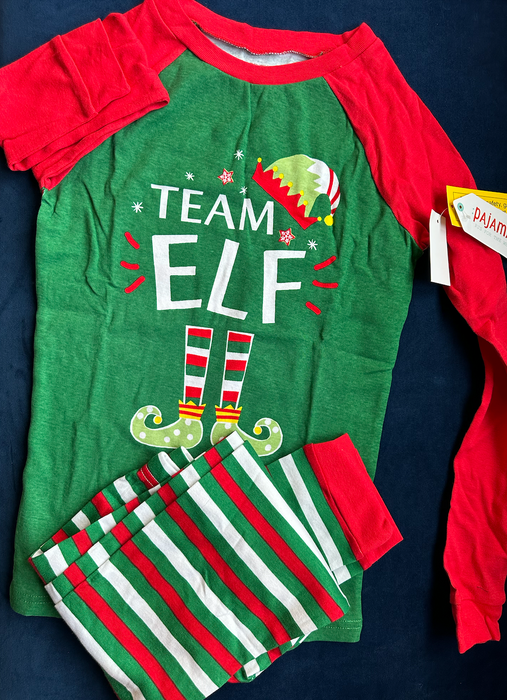 Pajamarama Kid's 2-Piece Holiday-Stripe Tight-Fit  Christmas Pyjama Set Size 12