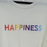 Abound Crew Neck Graphic Crop T-Shirt In Ivory Happiness Relaxed Fit Size XXS