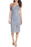 BARDOT Robe crayon sans manches en dentelle Gia pour femmes en bleu poussiéreux 159 $ taille 8 M