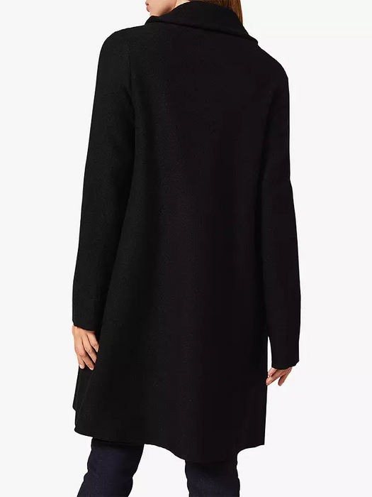 Phase Eight Belen Jacquard Knitted Coat Navy Size 12UK 8US