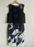 Phase Eight Della Layered Dress Navy/Ivory Size 10 US / 14 UK $240