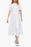 TOPSHOP Robe Chuck On mi-longue en popeline blanche mélangée pour femme taille S 4-6 en blanc