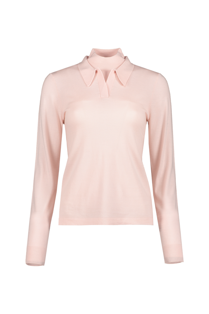 BLDWN women's Gia Knit fine merino wool sweater size L fits small pink 4 $400