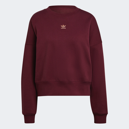 Adidas Oversize Adicolor Essentials Fleece Pullover Burgundy Sweater Size XL NWT