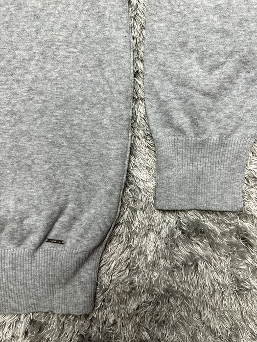 Diesel Men's K Coast Long Sleeve Pullover Sweater In Melange Grey Size L $187