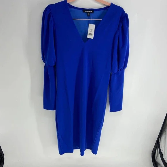 MAX AND ASH A-Line Mini Puff Sleeve Dress size S $90