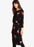 Phase Eight Meredith Floral Robe midi à manches longues Noir Taille 10 US / 14 UK 169 $